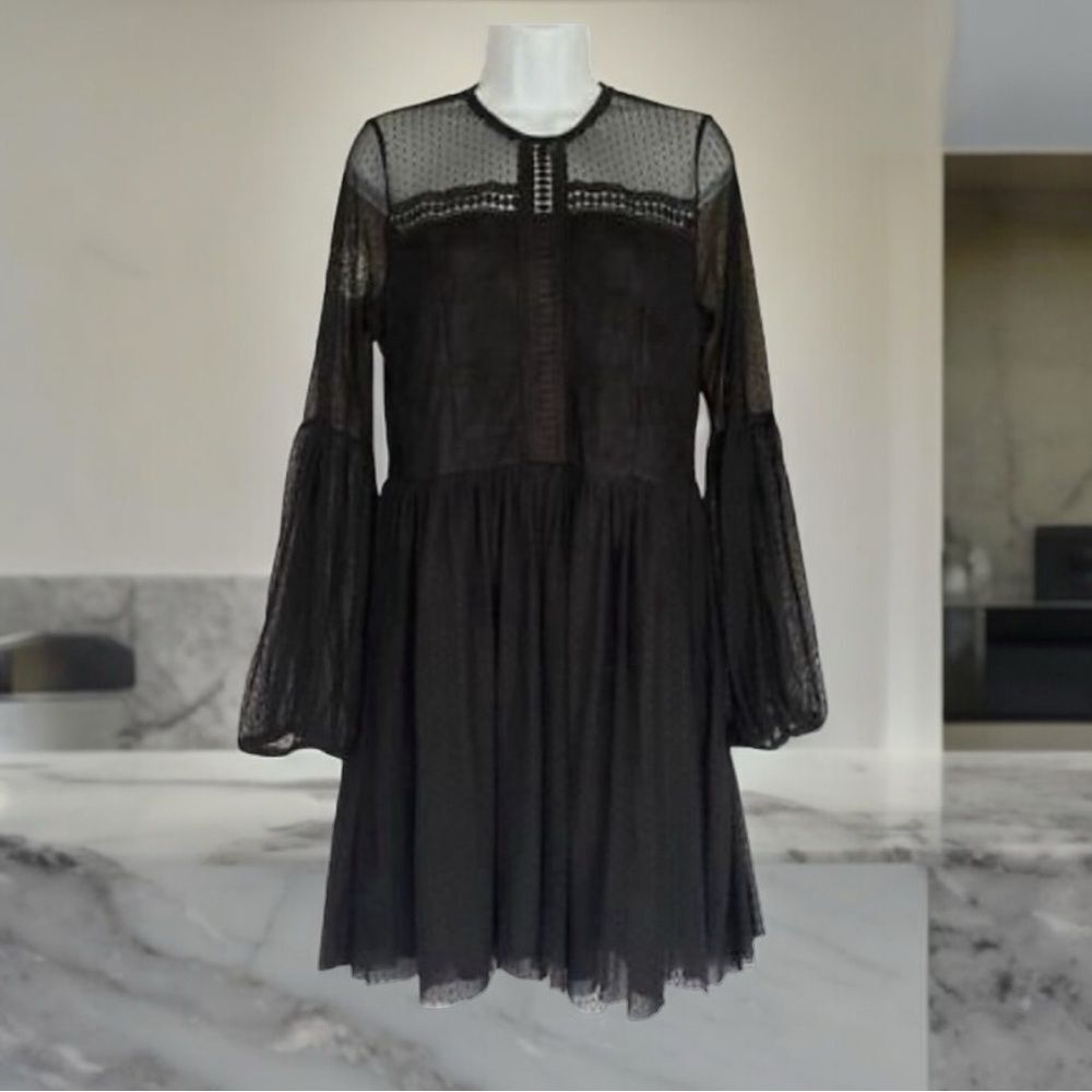 Disney Snow White Black Lace Dress W/Flaw Size XS Boho Edge w/ flaw